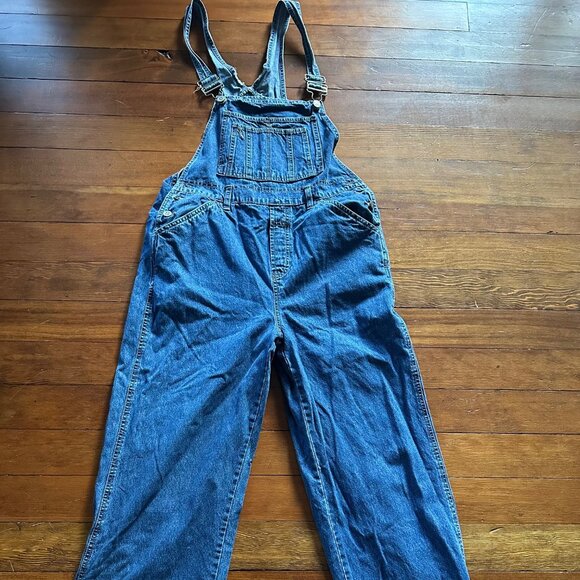 Stephen Hardy Squeeze Denim Jean Overalls Y2K Size Medium - Picture 1 of 11